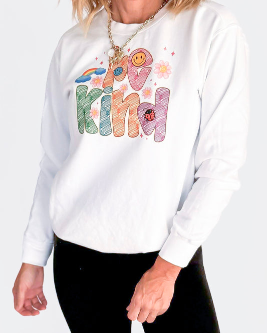 Be Kind Garment Dyed Sweatshirt | Comfort Colors -Excluded