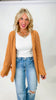 Burnt Topez Chenille Relaxed Fit Cardigan | POL