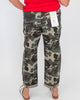 Camo High Rise Ankle Barrel Double Roll Up Pants | RISEN