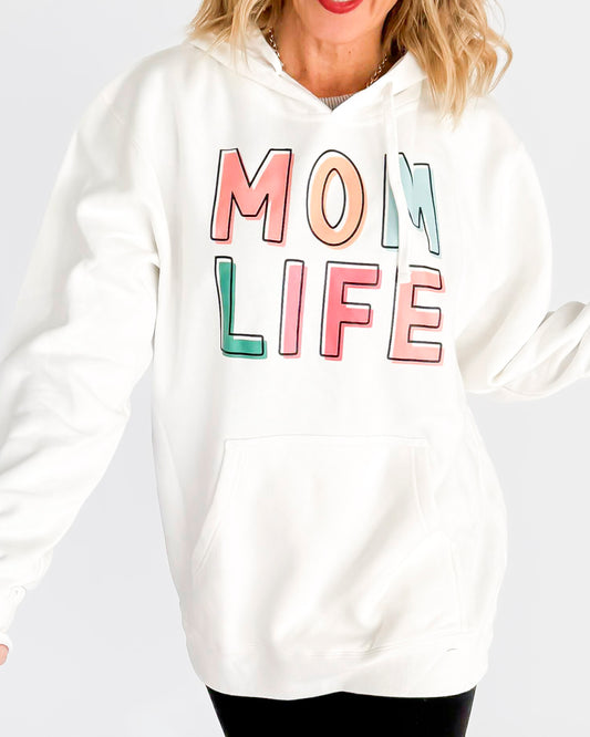 Mom Life Graphic Hoodie -Excluded