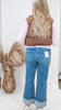 The Attendent High Rise Cuffed Crop Wide Denim Jeans | FLYING MONKEY by Vervet