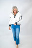 The Aspen Mountain White 1/2 Zip Sherpa Sweater | Salty Wave