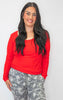 Hold Tight Scoop Neck Long Sleeve Top | SALTY WAVE