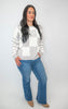 Checkmate Stripes Sweater| Salty Wave (3 COLORS)