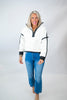 The Aspen Mountain White 1/2 Zip Sherpa Sweater | Salty Wave