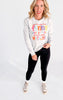 Sorry for Always Being Crew Neck Graphic Sweatshirt -Excluded