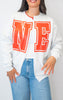 NE (Nebraska) State Custom Sweatshirt Cardigan