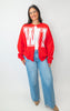 WISCONSIN State Custom Sweatshirt Cardigan