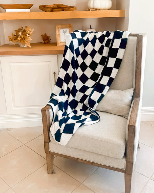 Check Yourself Dreamer Blanket | Salty Wave - START SHIP DATE: SEPT 15TH**DEAL*