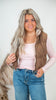 Mocha Full-zip Reversible Plaid Puffer Vest *DEAL*