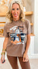 Running On Coffee Spooky Vibes Garment Graphic T-shirt