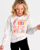 Sorry for Always Being Crew Neck Graphic Sweatshirt -Excluded