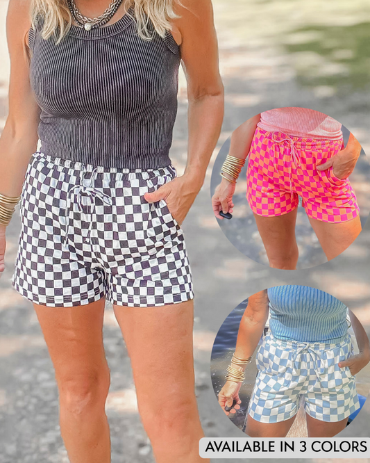 24/7 Checkered Everyday Shorts | SALTY WAVE