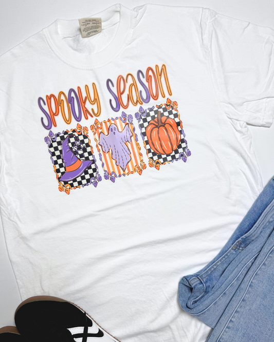 Witchy Ghost Pumpkin Garment Graphic T-shirt