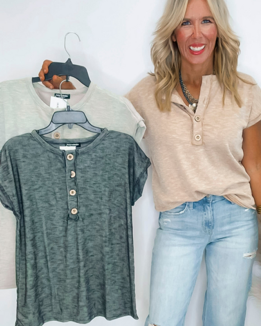 Dolman Sleeve Solid Top ( 3 COLORS)