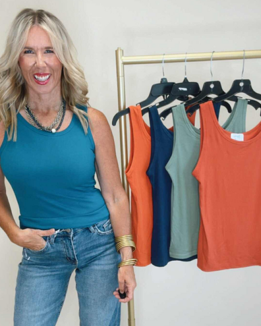 Hold Tight A lil Longer Tank Top by Salty Wave - Part 2 (11 COLORS)