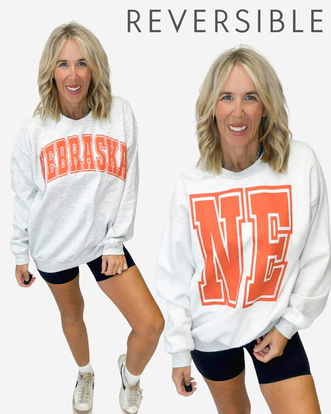 NEBRASKA Reversible Graphic Sweatshirt