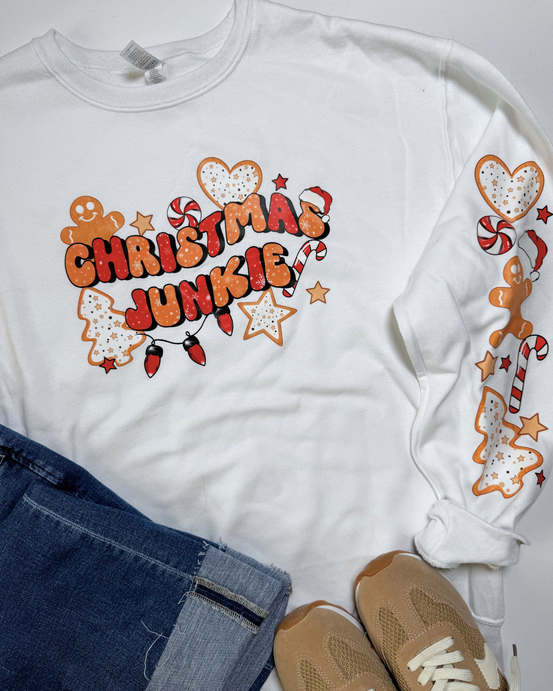 Christmas Junkie Graphic Sweatshirt