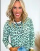 Leopard Slub Hacci Pullover Top