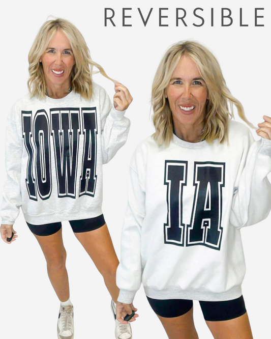IOWA Reversible Graphic Sweatshirt