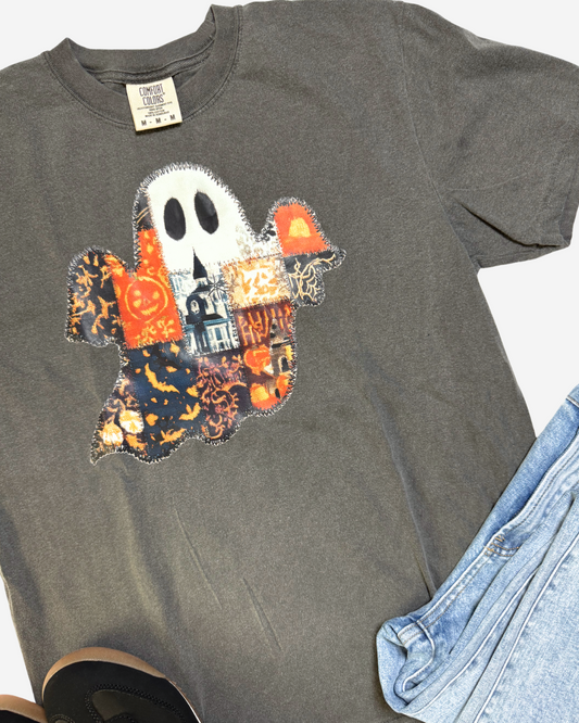 Patchwork Phantom Garment Graphic T-shirt