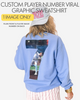 Custom Player Number Viral Graphic Sweatshirt - 1 IMAGE (FOLLOW INSTRUCTIONS)