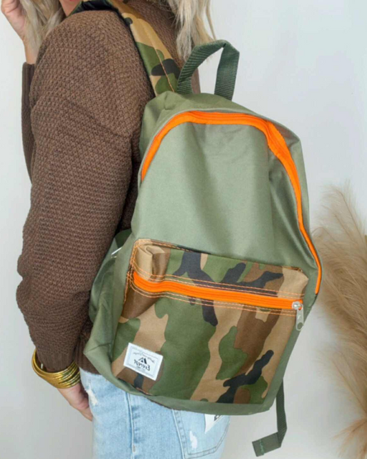 Basic Color Block Backpack