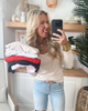 Hold Tight Scoop Neck Long Sleeve Top | SALTY WAVE