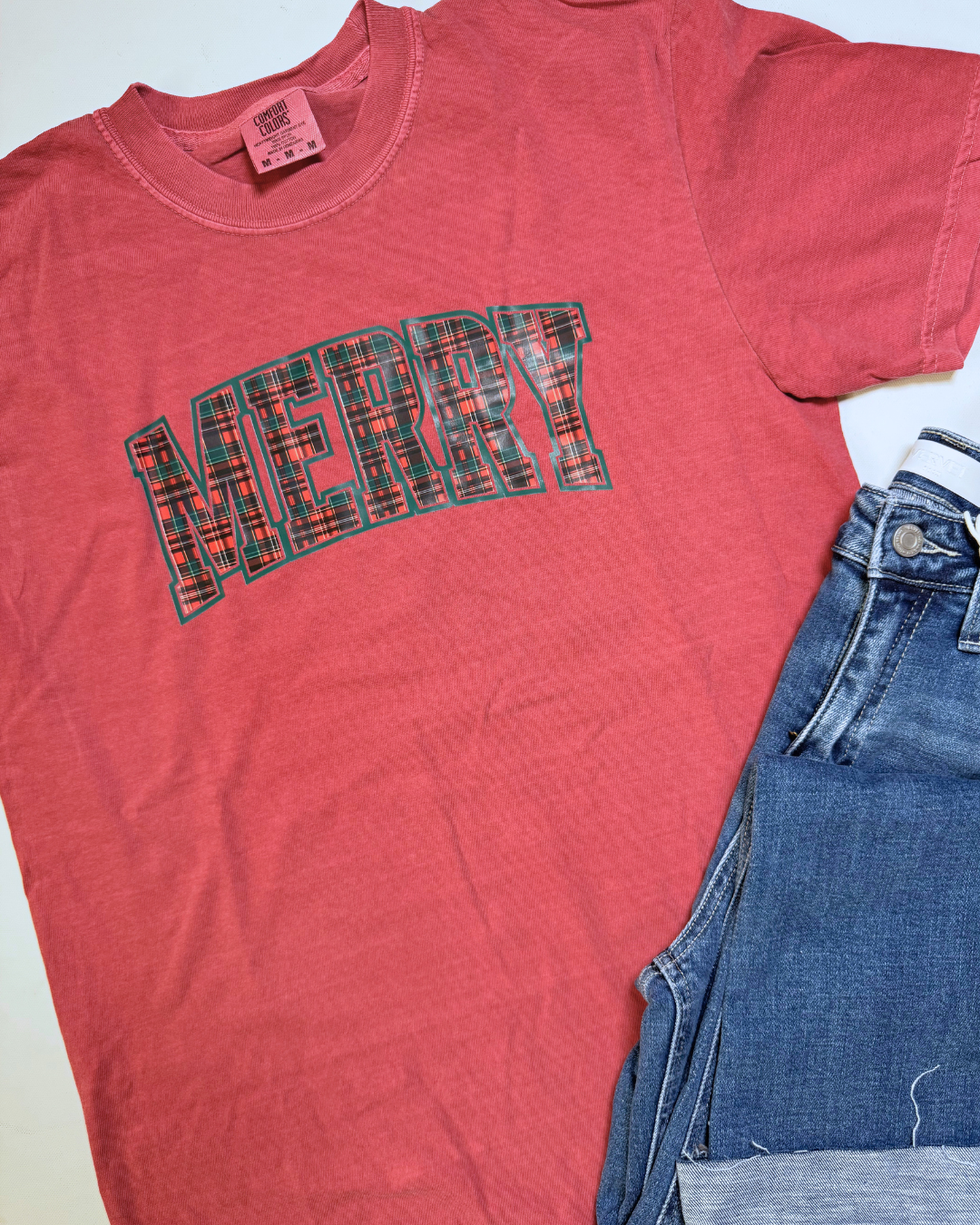Merry & Plaid Garment Graphic T-shirt