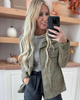 Twill Heavy Garment Wash Anorak Jacket w/ Drawstring Waist