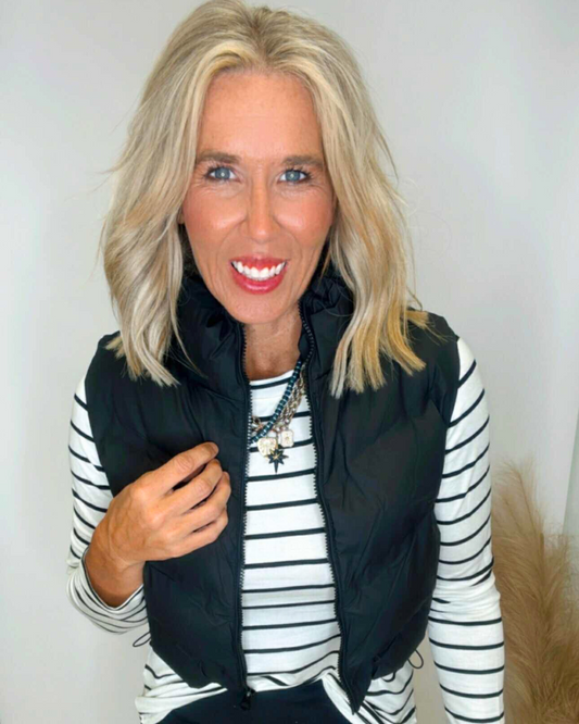 Cropped Vest With Adjustable Drawstrings (4 COLORS) *DEAL*