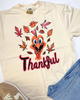 Turkey Day Thankful Garment Graphic T-shirt