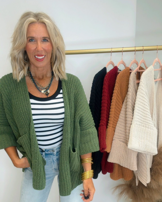 The Willow Oversized Open Cardigan Sweater | Zenana (6 COLORS) *DEAL*