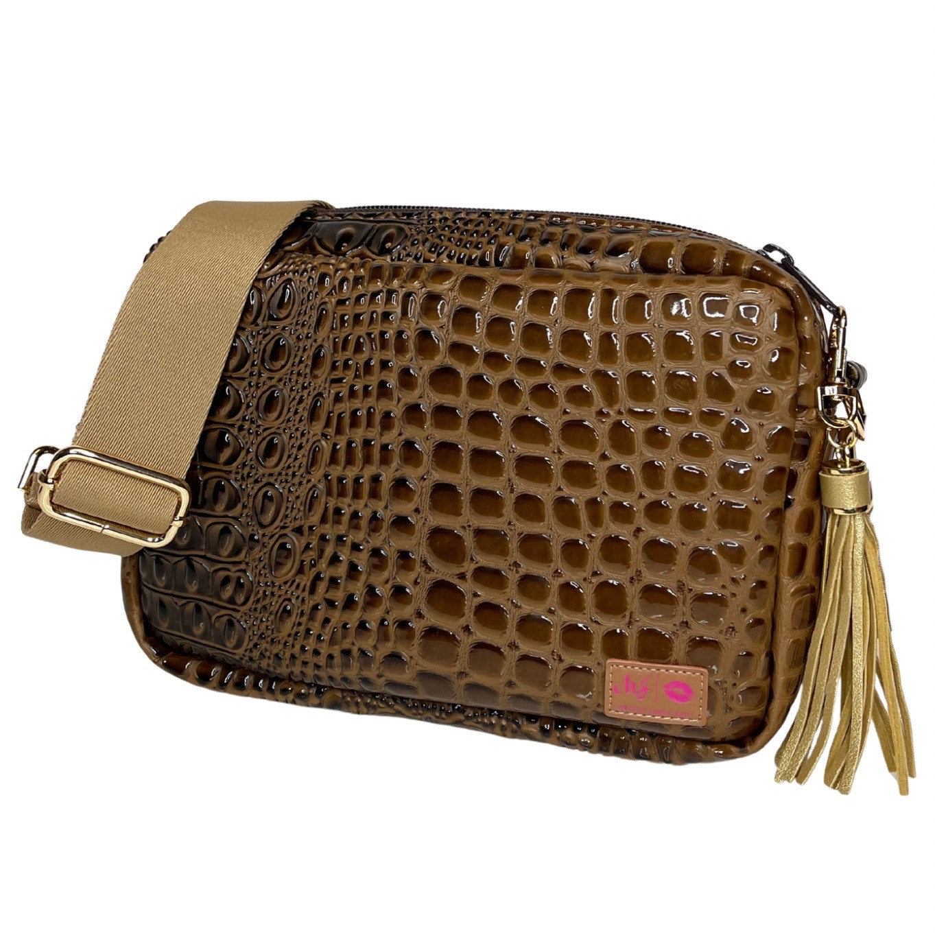 Bubble Gator Chocolate Uptown Bag | MAKEUP JUNKIE *30A SEPT COMING SOON
