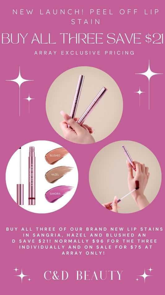 Peel Off Lip Stain Bundle (ARRAY EXCLUSIVE) - C & D Beauty *30A SEPT PREORDER