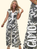 Loose Fit Camouflage Jumpsuit W/ Side Pockets