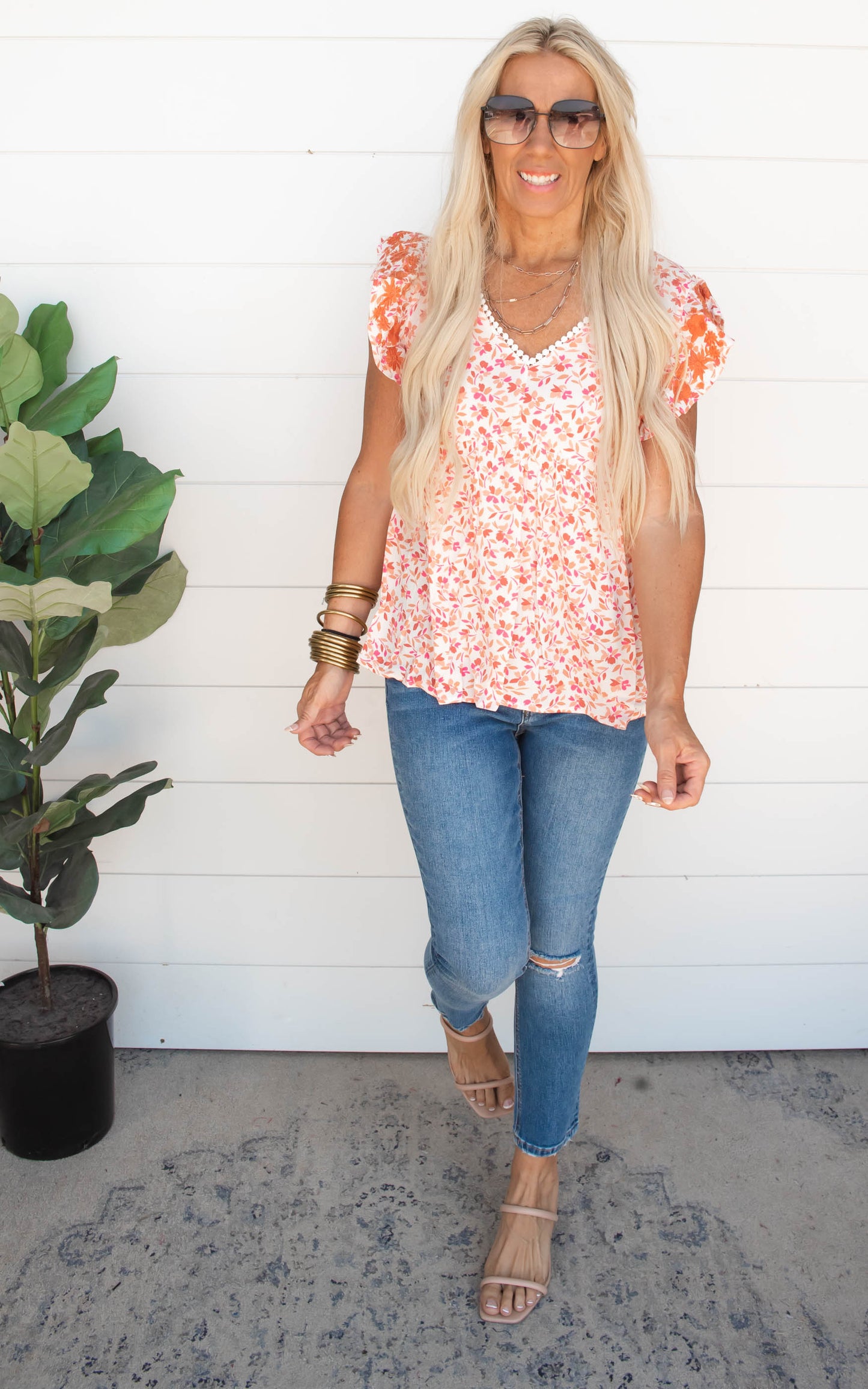 Baby Doll Floral Top | FINAL SALE