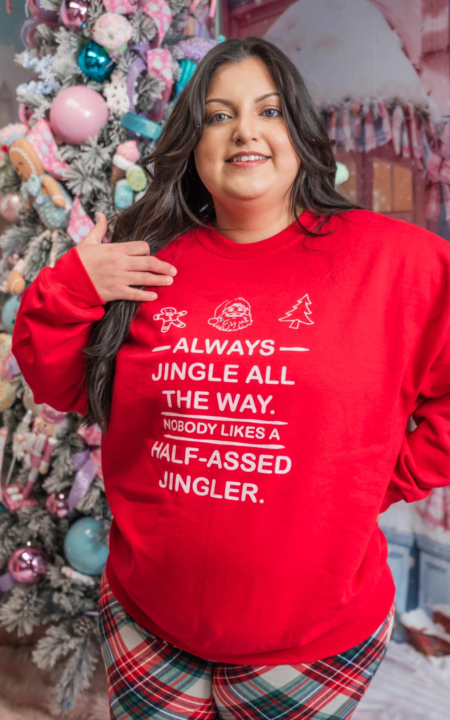 No One Likes a Half Assed Jingler Crewneck Sweatshirt