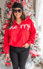 Merry Tinsel 1/2 Zip Pullover Sweater