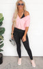 Black Brushed Interior High-Waisted Leggings | Mono B