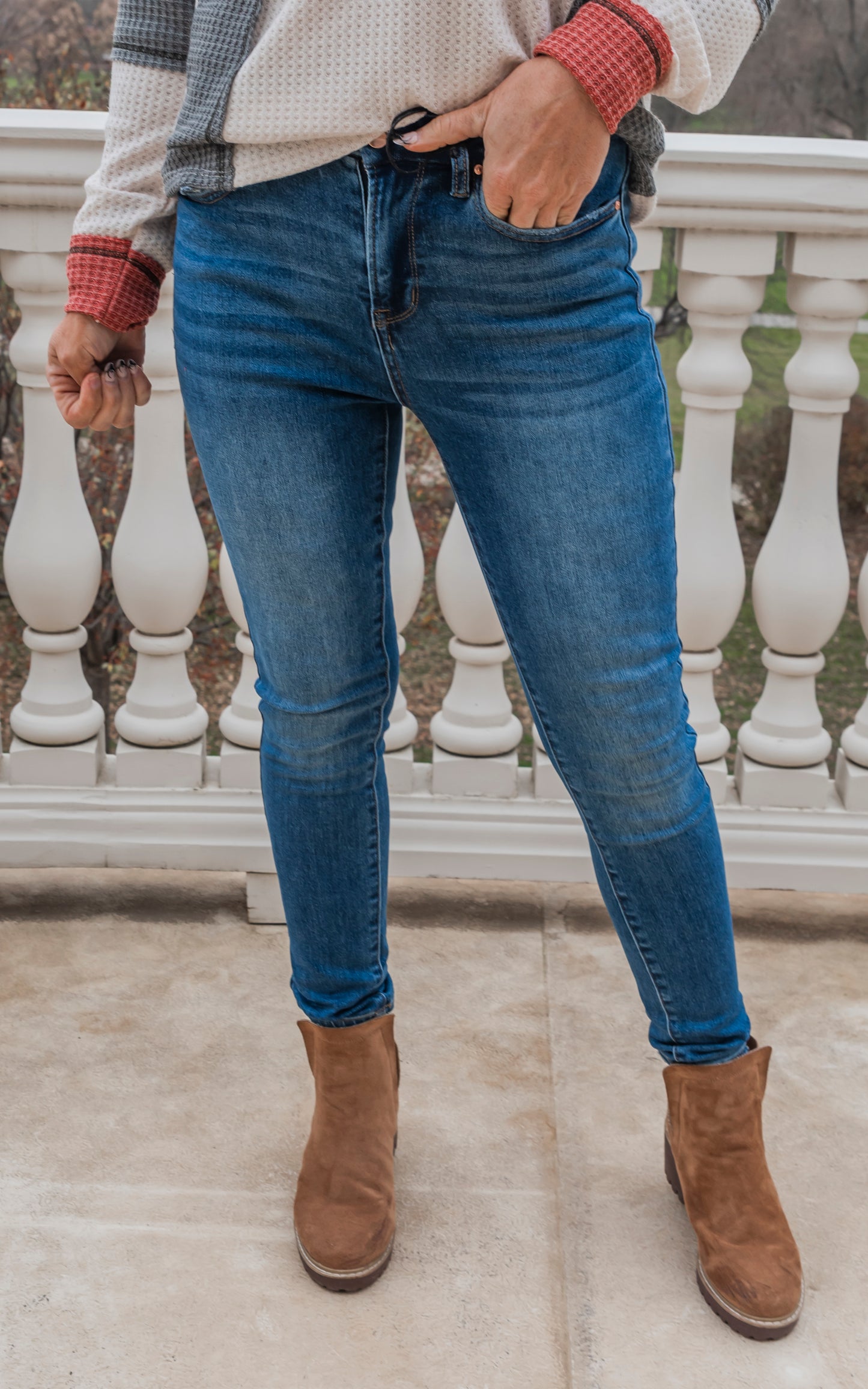 The Julianne High Rise Ankle Skinny Denim Jean | Mica - Final Sale