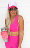 Newport Cutout Overlay Back Sports Bra