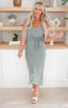 Sage Self Tie Maxi Dress