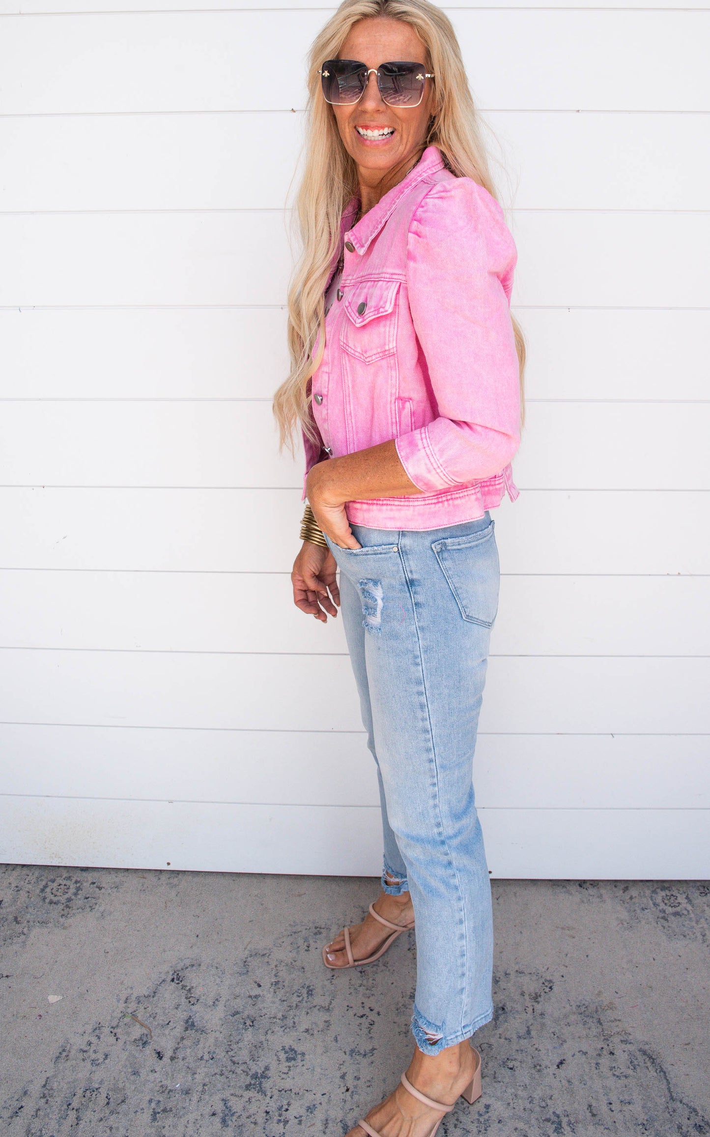 Pink Denim Jacket | Andree by Unit