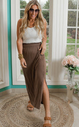 MAXI SKIRT WITH POCKETS 