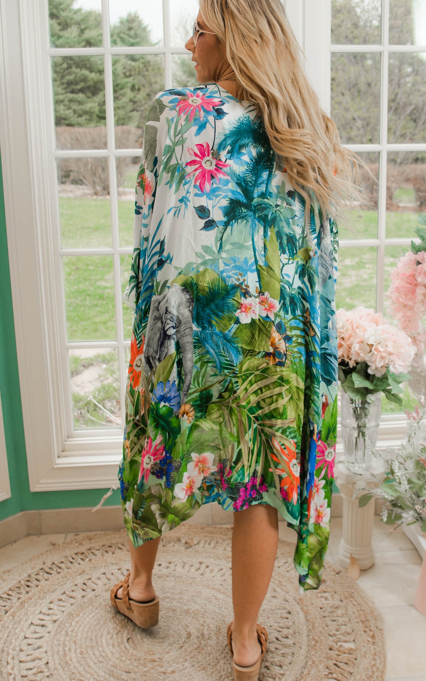 TROPICAL RAINFOREST KIMONO 