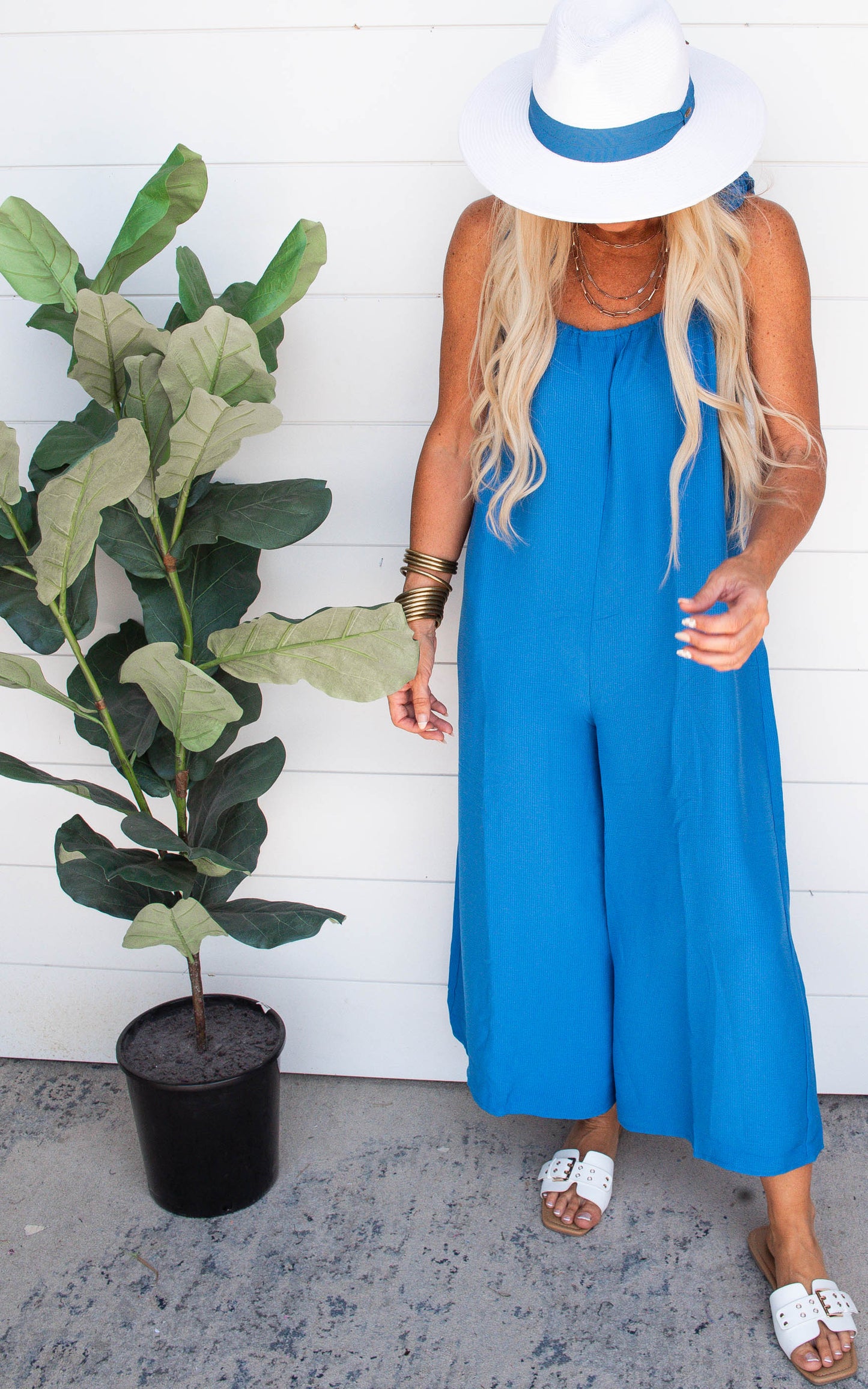 Ruffled Strap Jumpsuit