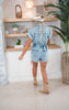 Distressed Denim Romper