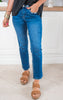 The Sadie Mid Rise Slim Straight Denim Jeans | Flying Monkey by Vervet - Final Sale