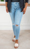 The Everleigh Tummy Control Mid Rise Skinny Denim Jean (REG/CURVY) | Judy Blue - Final Sale